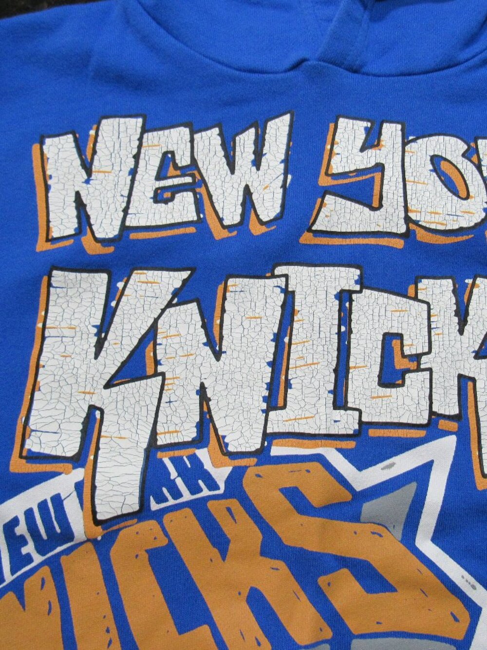 NBA-branded New York Knicks Cotton-On Kid Size 8 Sleeveless Hoodie Pullover Vest - Picture 3 of 16